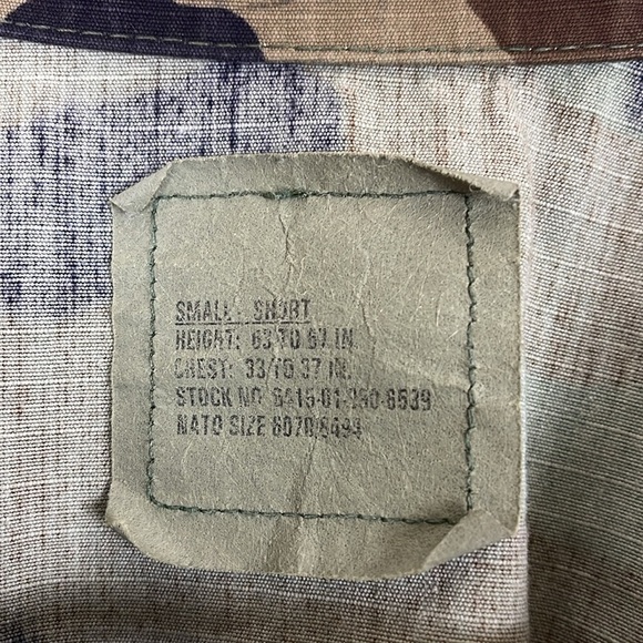 Military woodland camouflage pattern combat American Apparel rip stop size small - Picture 3 of 7